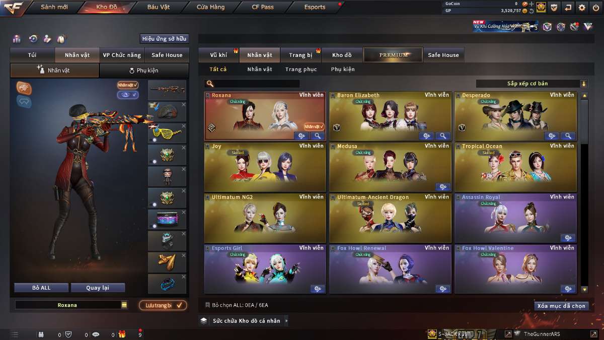 shop acc cf uy tin gia re